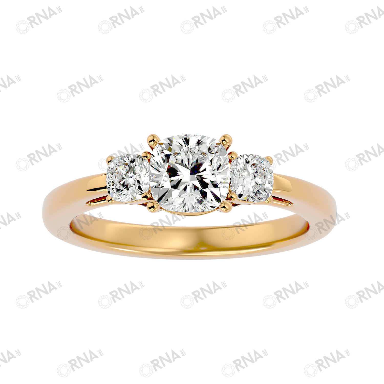 Orna Three Stone Ring - HYLR013