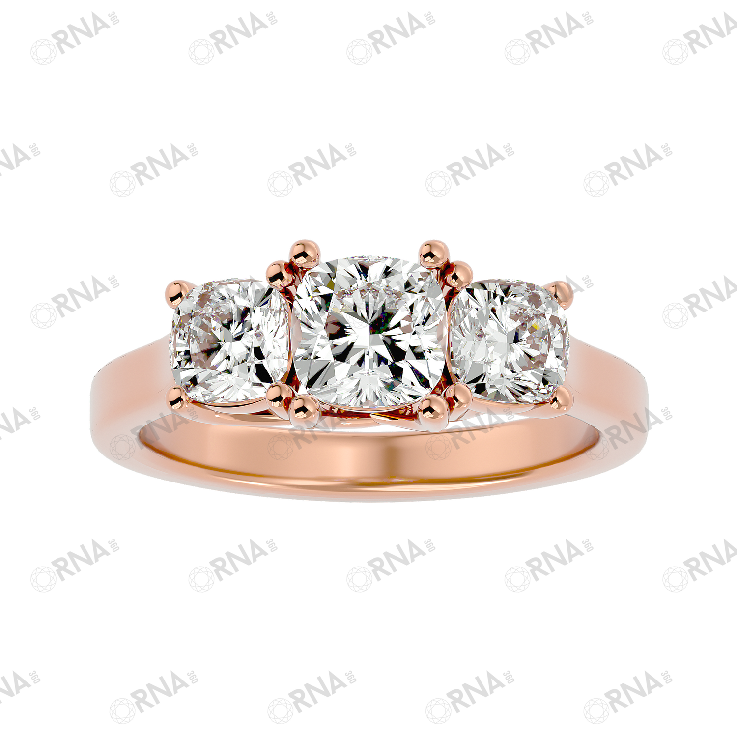 Orna Three Stone Ring - HYLR014
