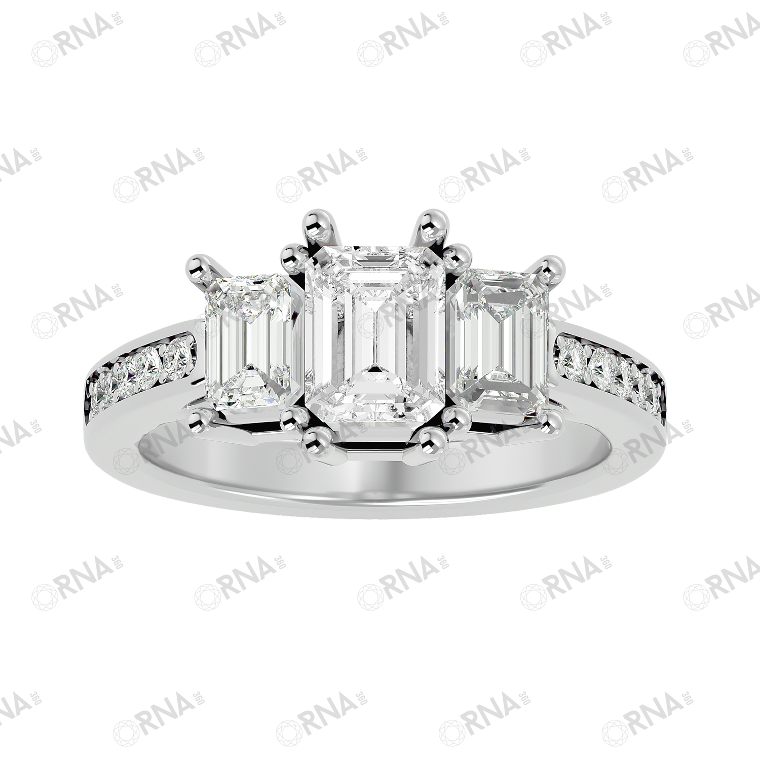 Orna Three Stone Ring - HYLR015
