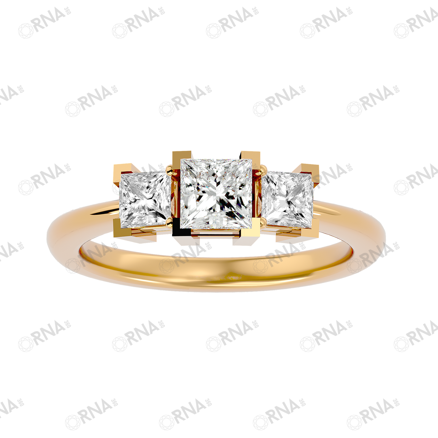 Orna Three Stone Ring - HYLR016