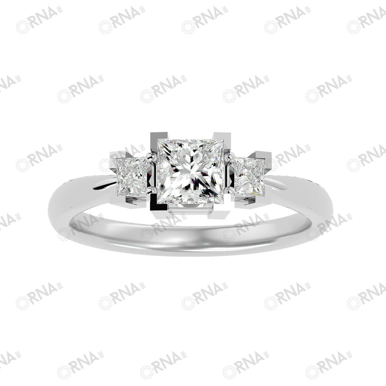 Orna Three Stone Ring - HYLR017