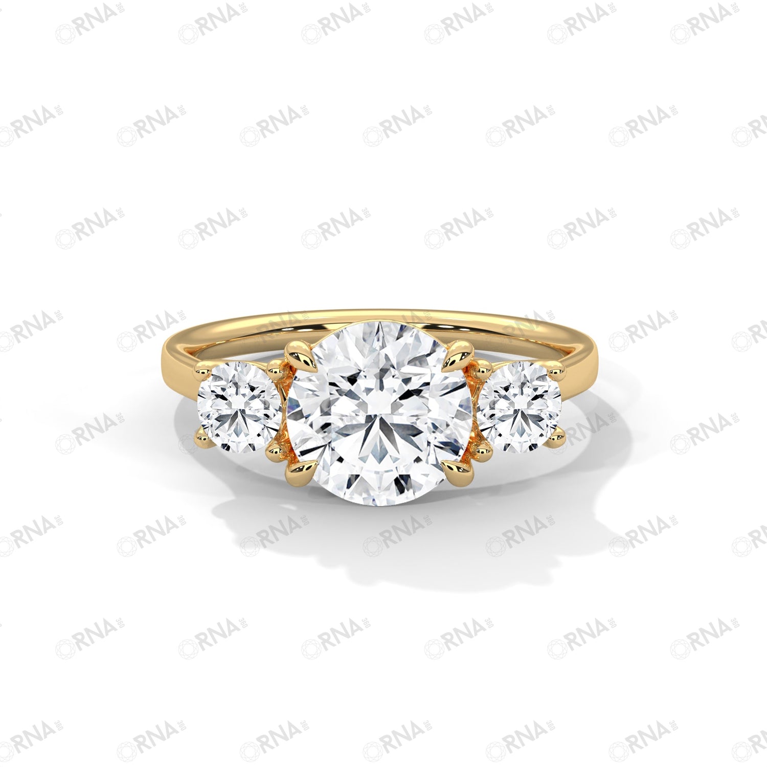 Orna Three Stone Ring - HYLR3016