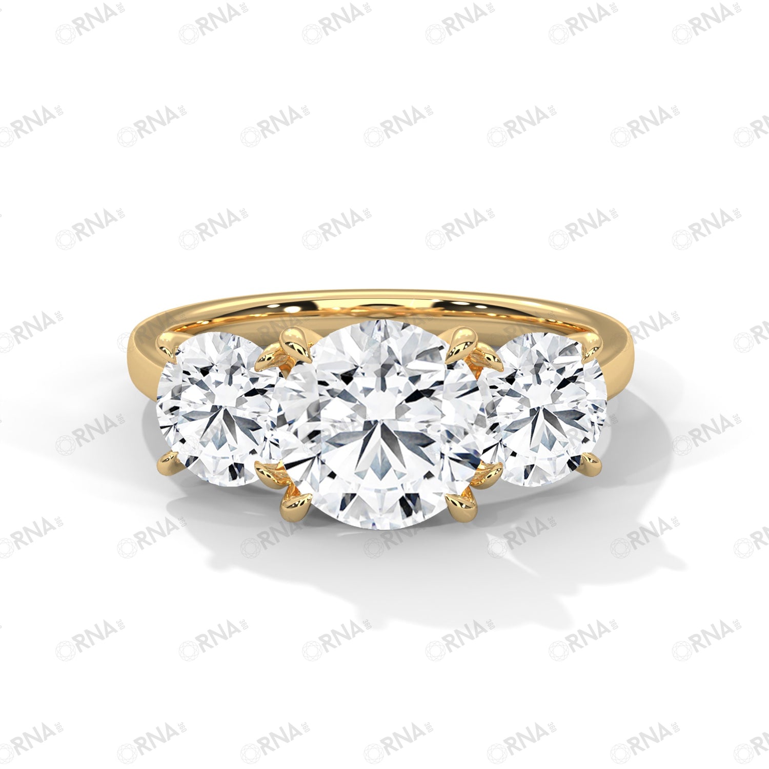 Orna Three Stone Ring - HYLR3045