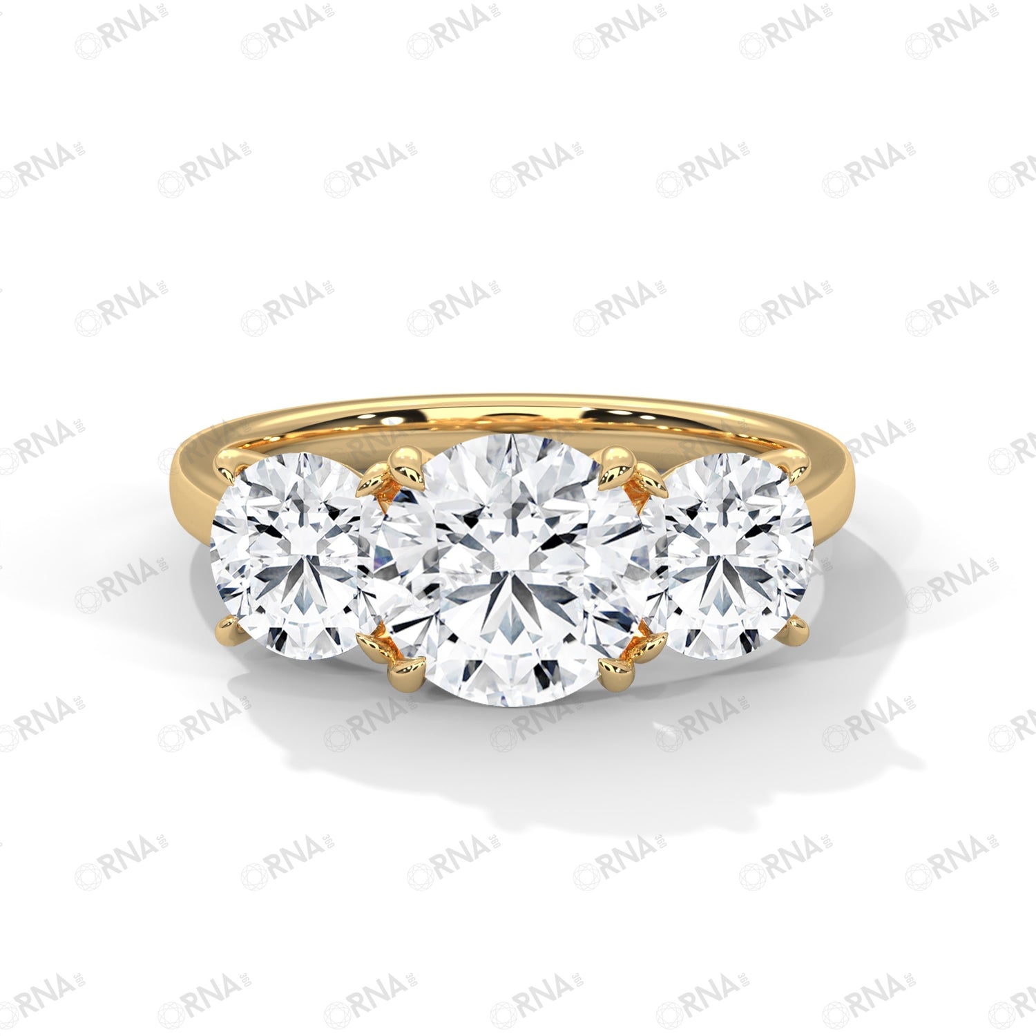 Orna Three Stone Ring - HYLR3047