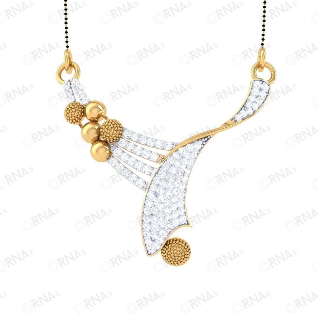 Orna Diamond Mangalsutra - HYMS005