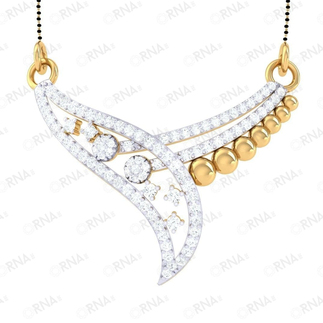 Orna Diamond Mangalsutra - HYMS007