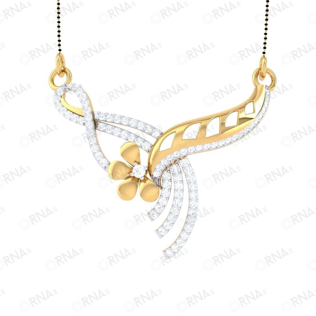 Orna Diamond Mangalsutra - HYMS012