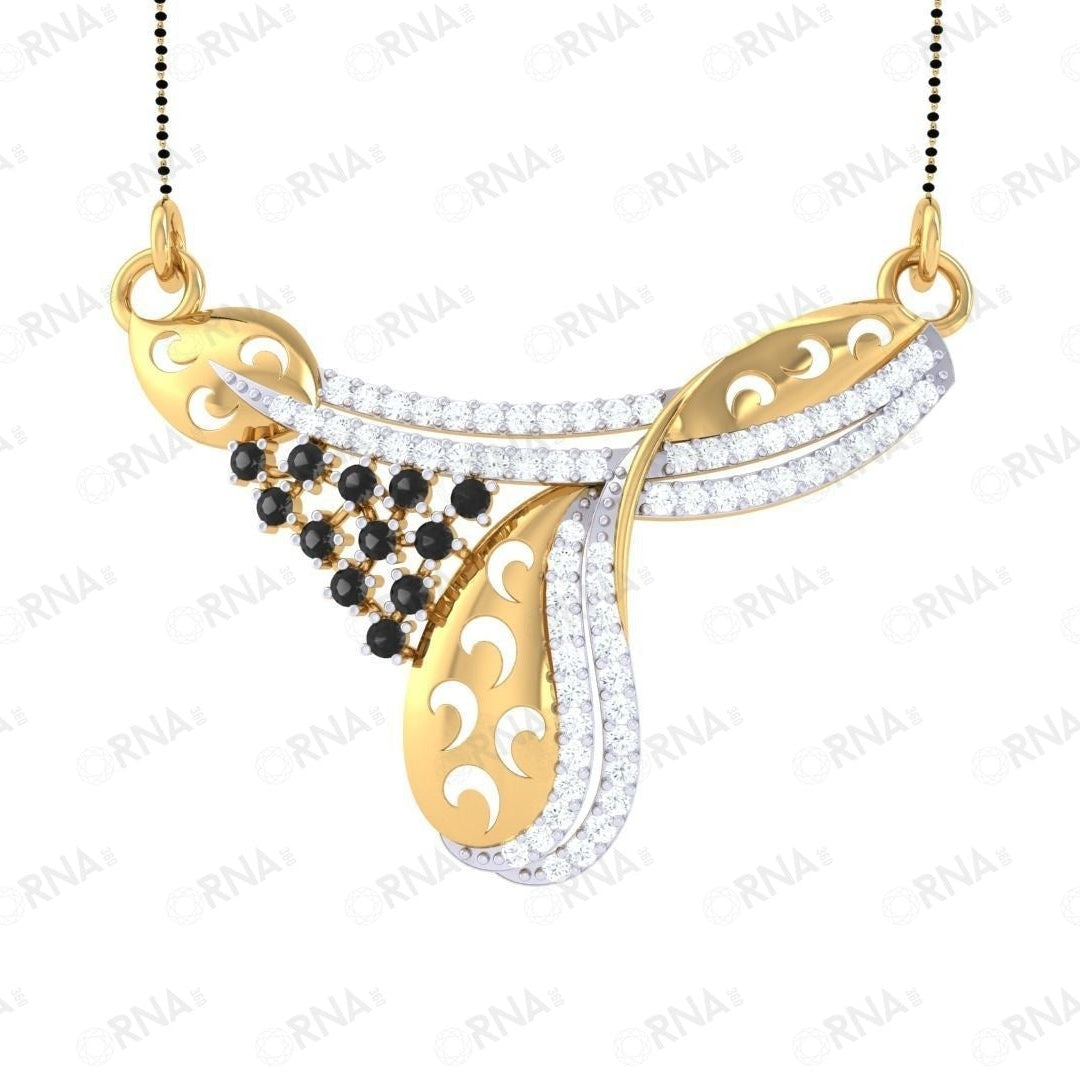 Orna Diamond Mangalsutra - HYMS013