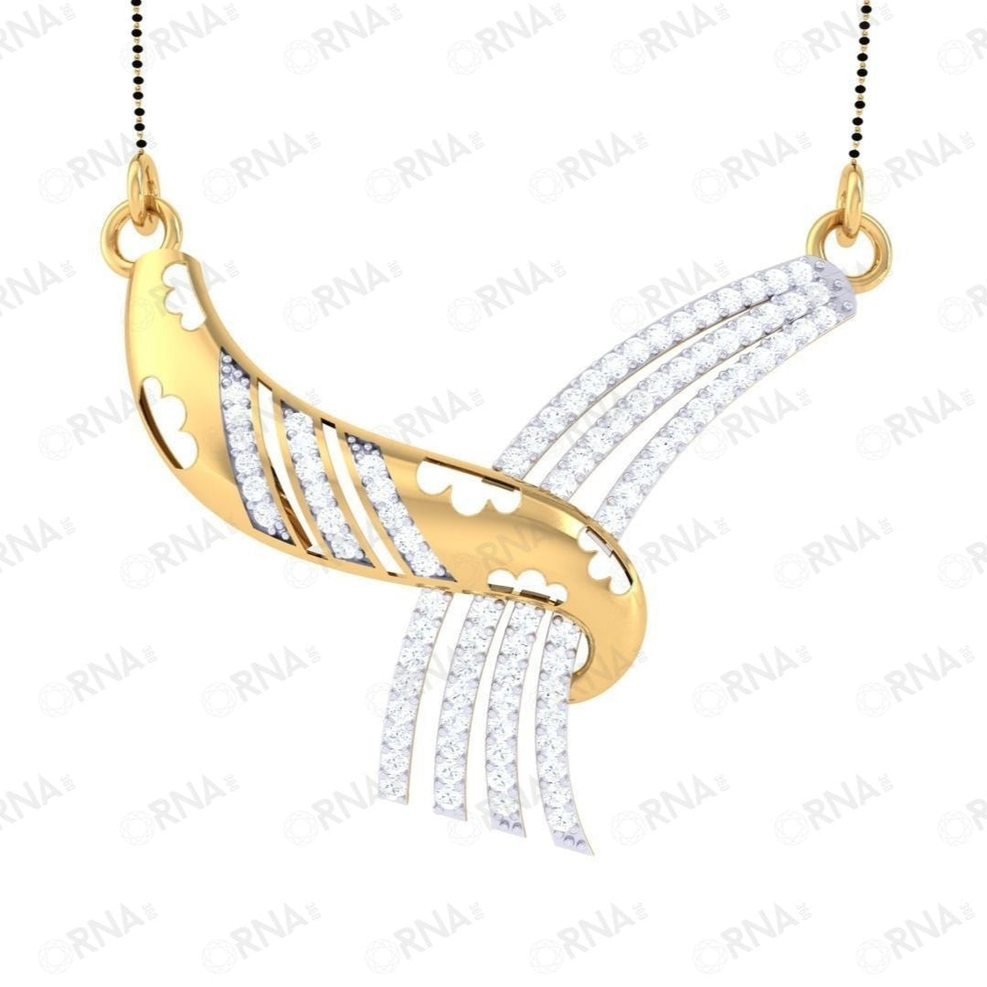 Orna Diamond Mangalsutra - HYMS015