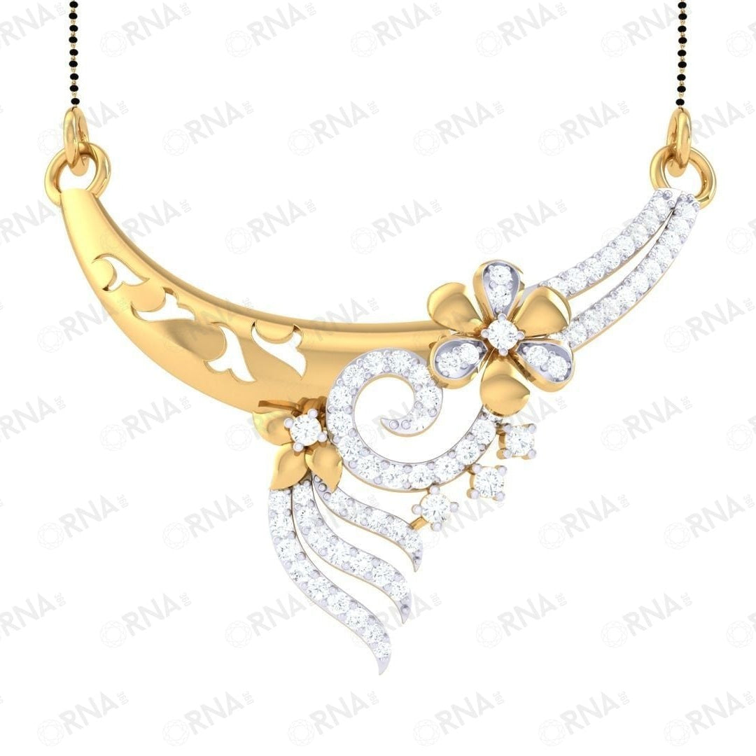 Orna Diamond Mangalsutra - HYMS016