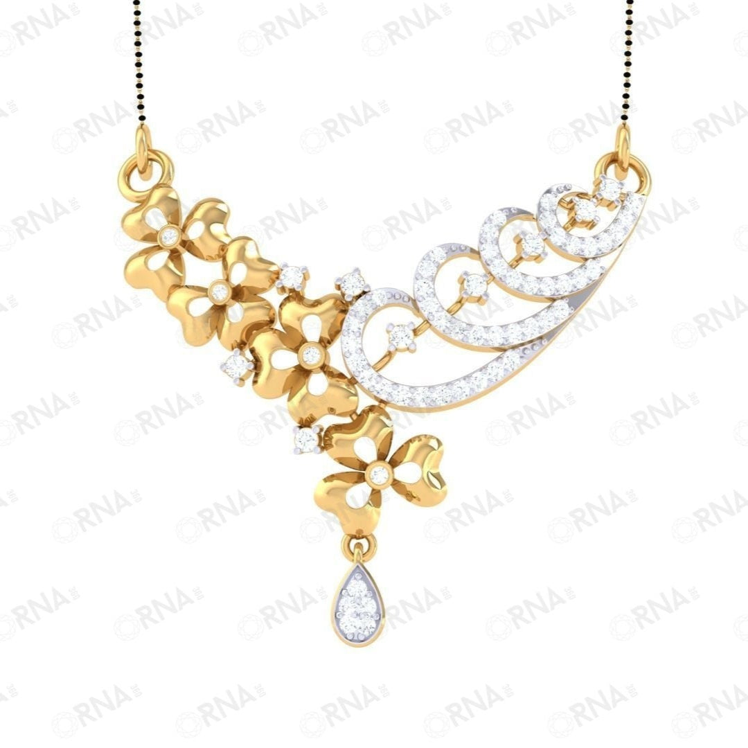 Orna Diamond Mangalsutra - HYMS018