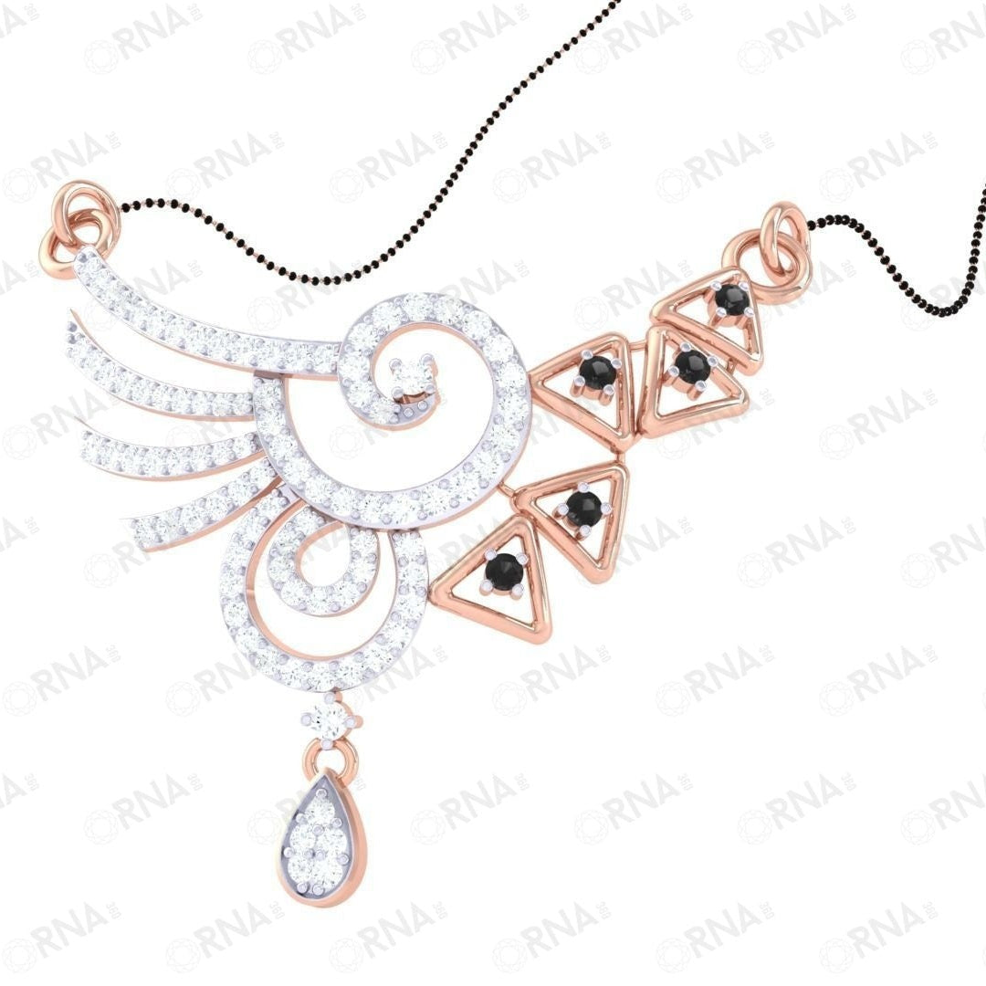 Orna Diamond Mangalsutra - HYMS022