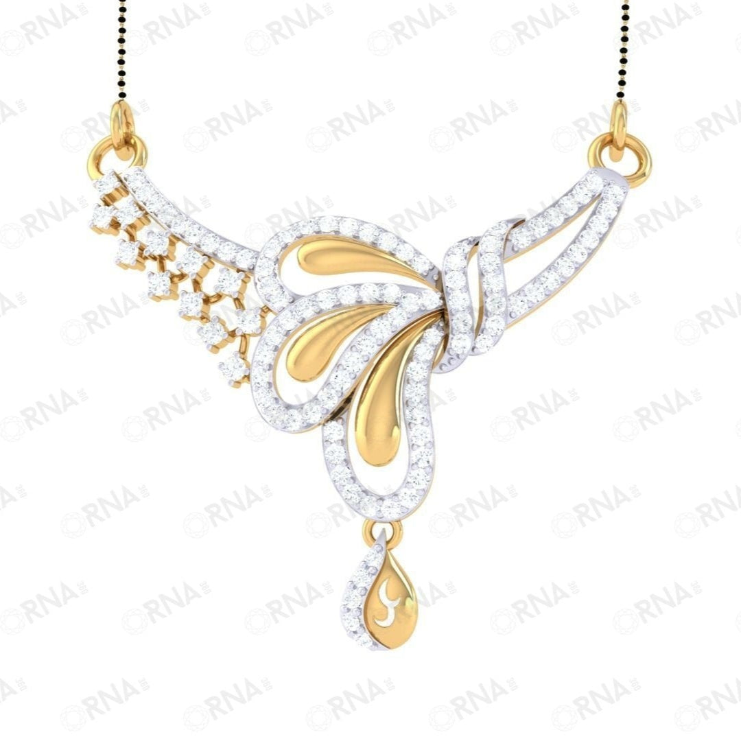 Orna Diamond Mangalsutra - HYMS023