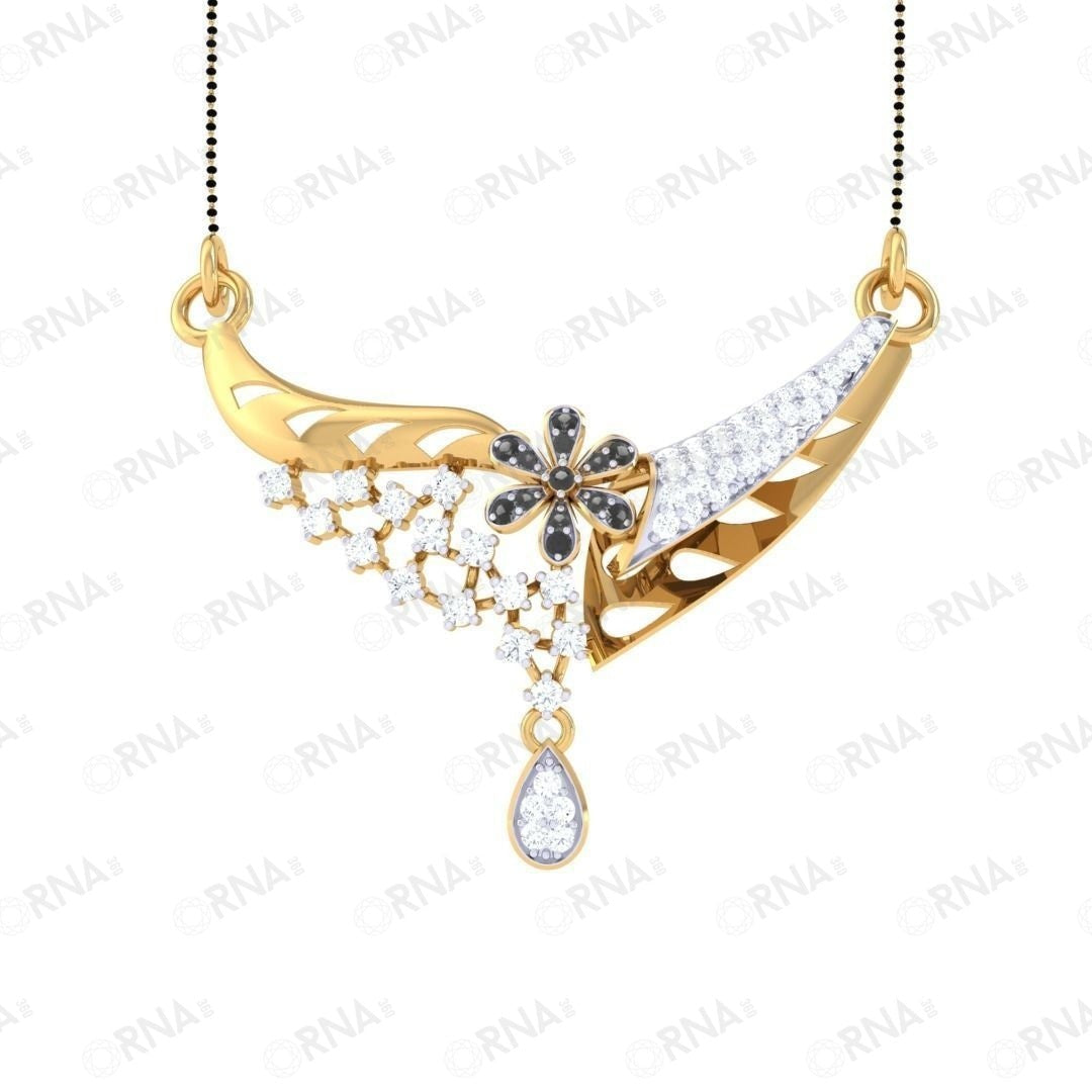 Orna Diamond Mangalsutra - HYMS025