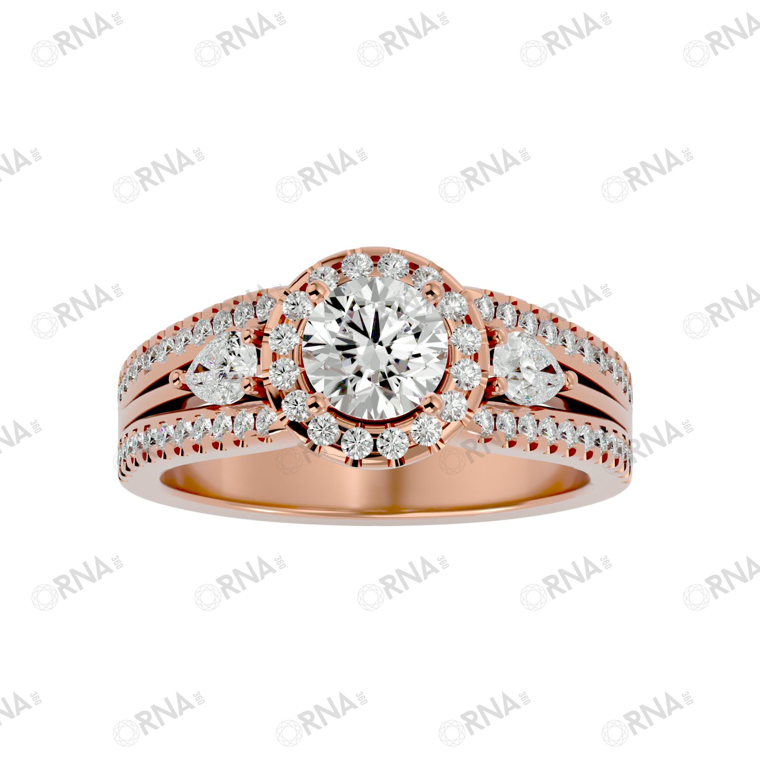Orna Three Stone Ring - HYLR043