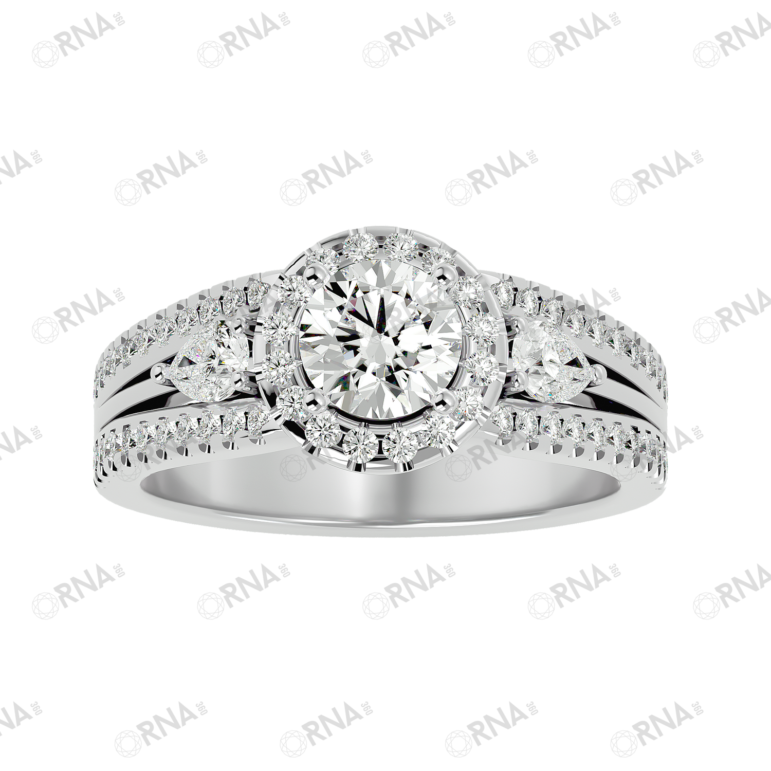 Orna Three Stone Ring - HYLR038