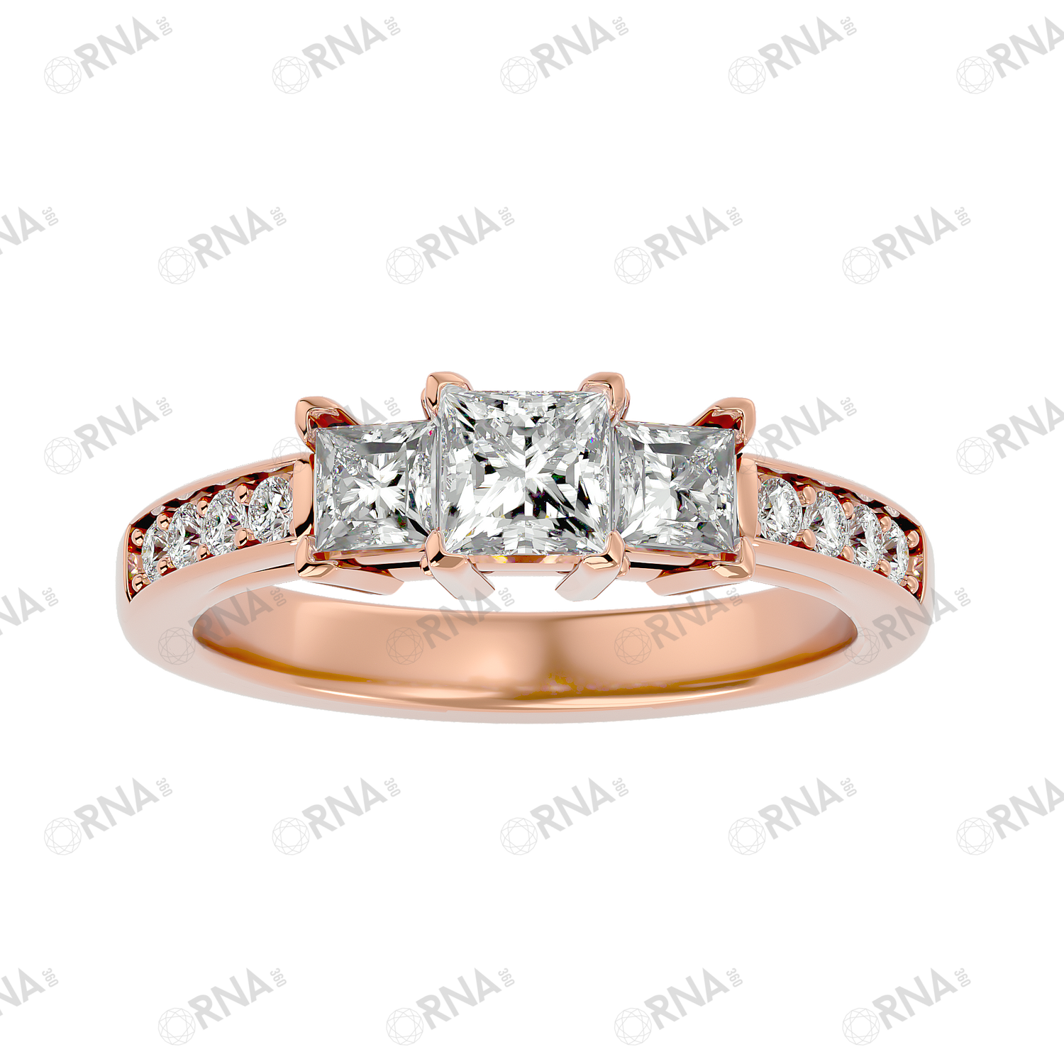 Orna Three Stone Ring - HYLR018