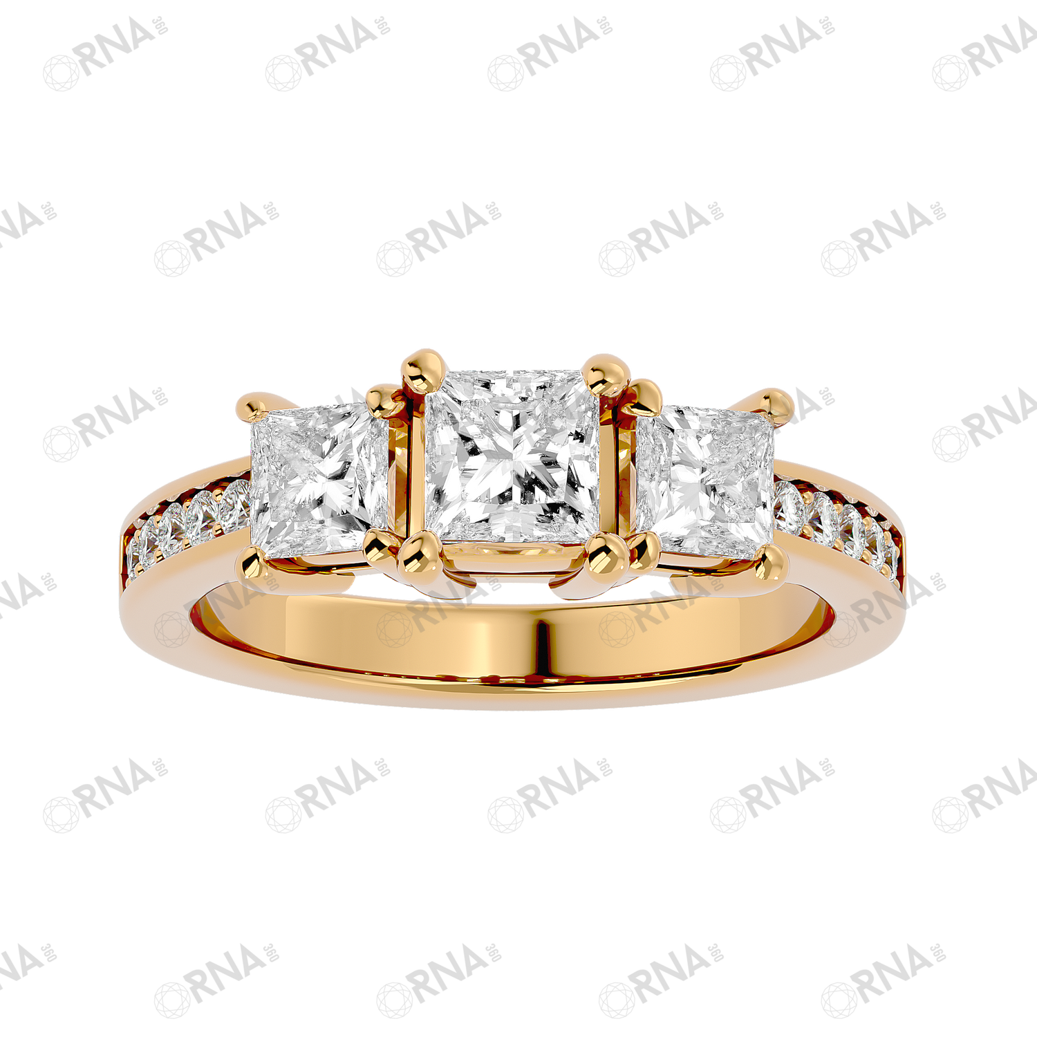 Orna Three Stone Ring - HYLR019