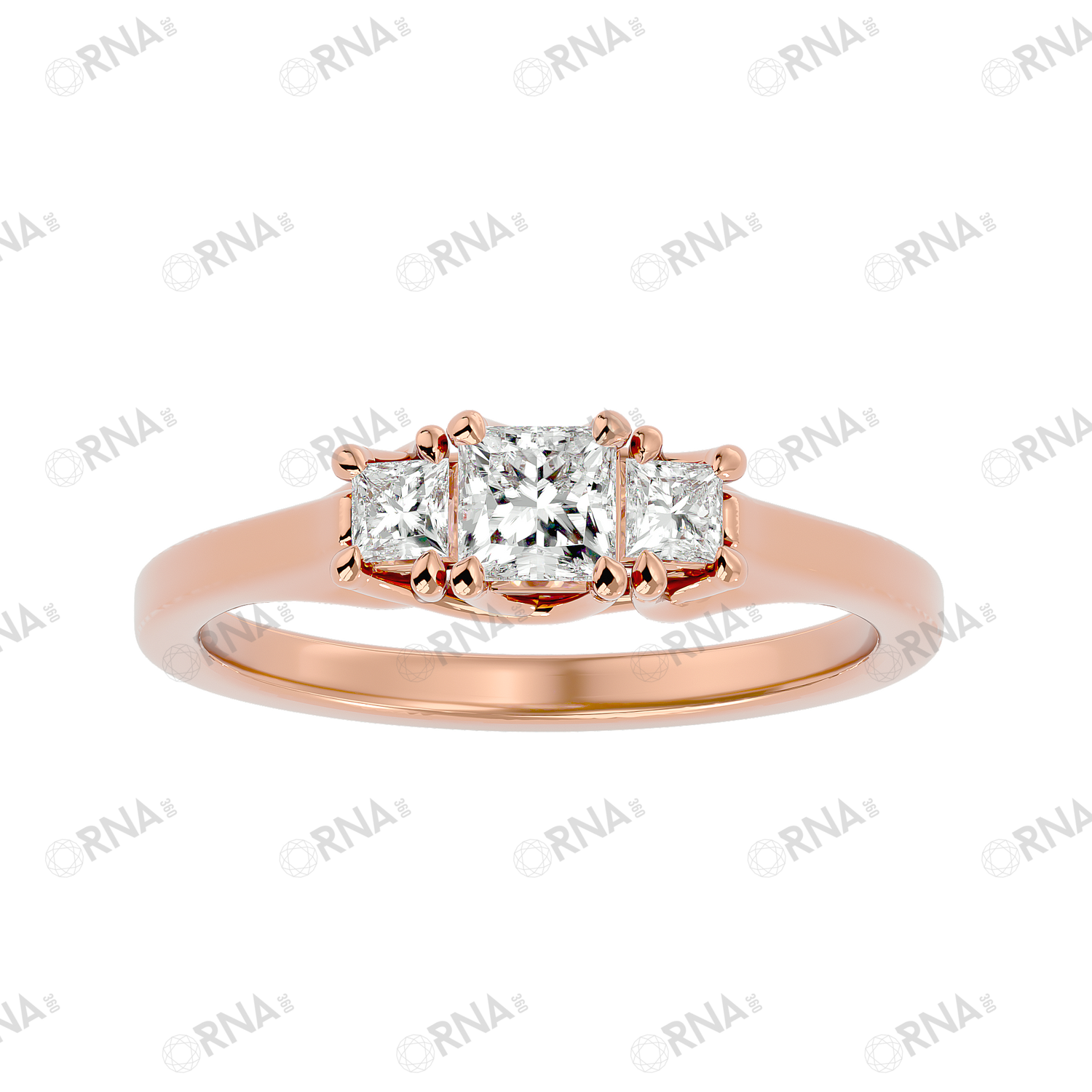 Orna Three Stone Ring - HYLR020