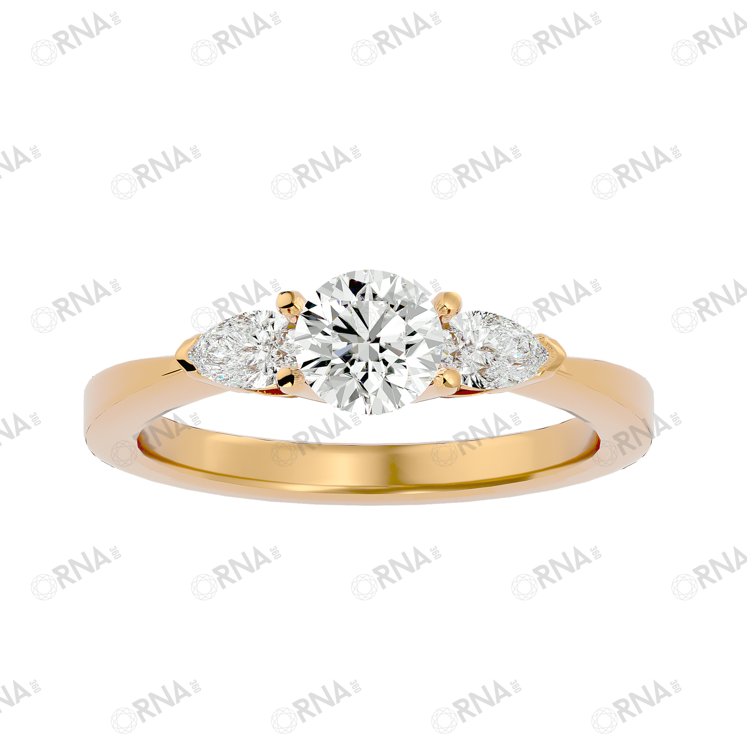 Orna Three Stone Ring - HYLR022