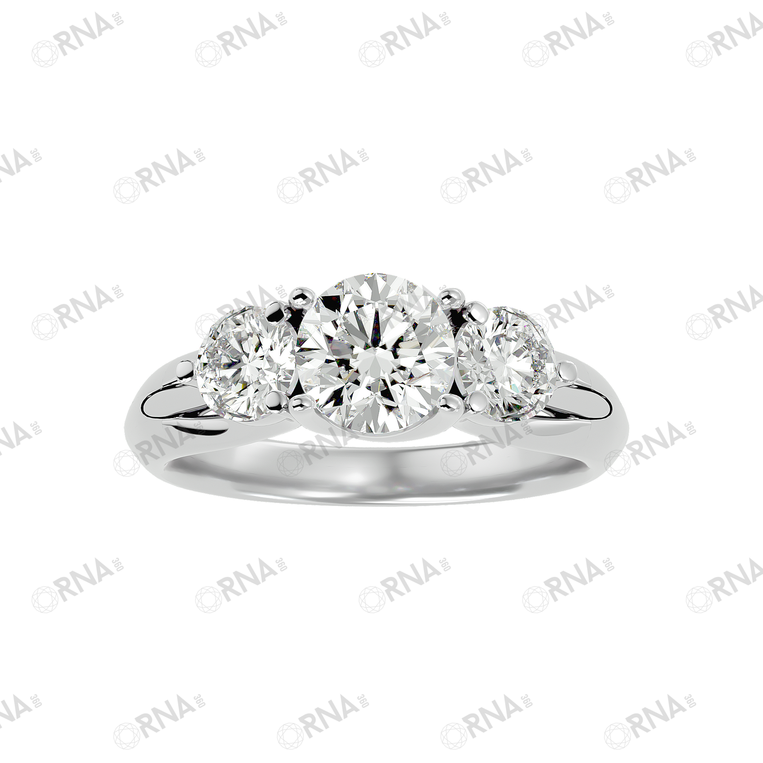 Orna Three Stone Ring - HYLR029