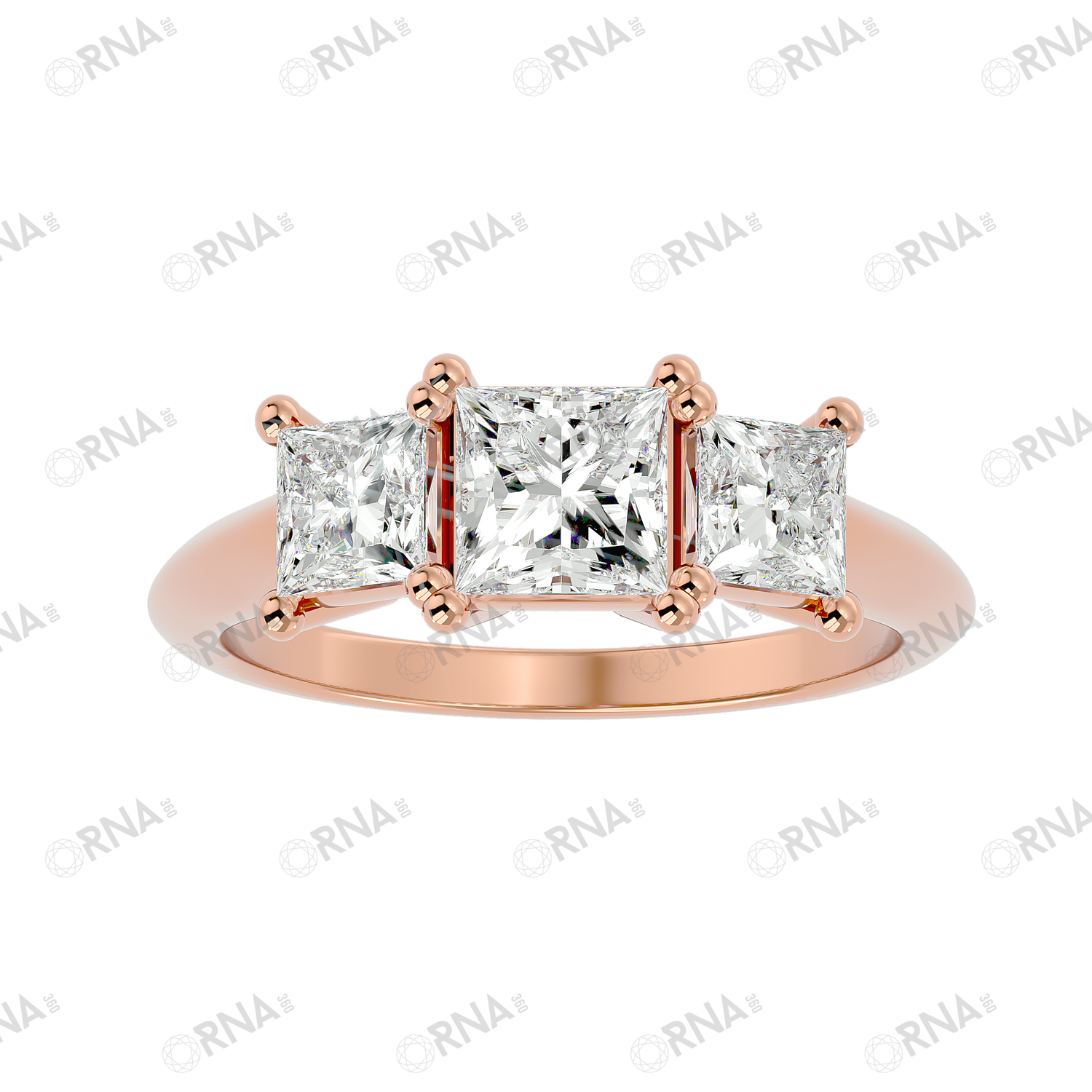 Orna Three Stone Ring - HYLR031
