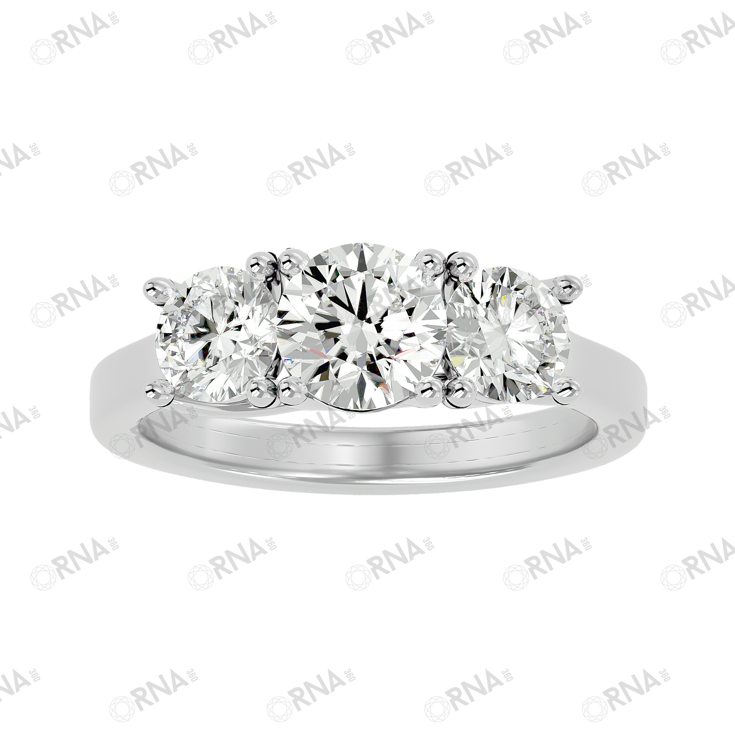 Orna Three Stone Ring - HYLR032