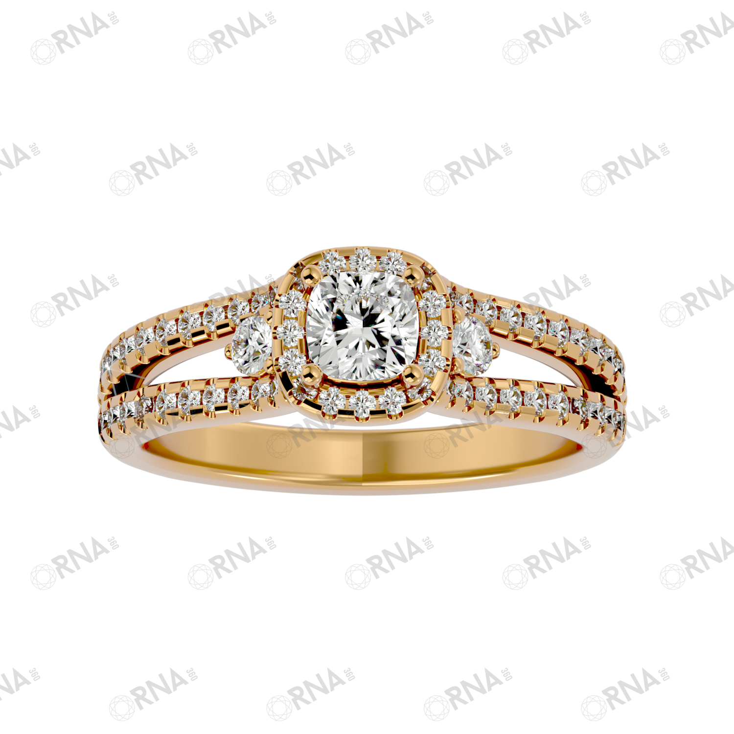 Orna Three Stone Ring - HYLR042