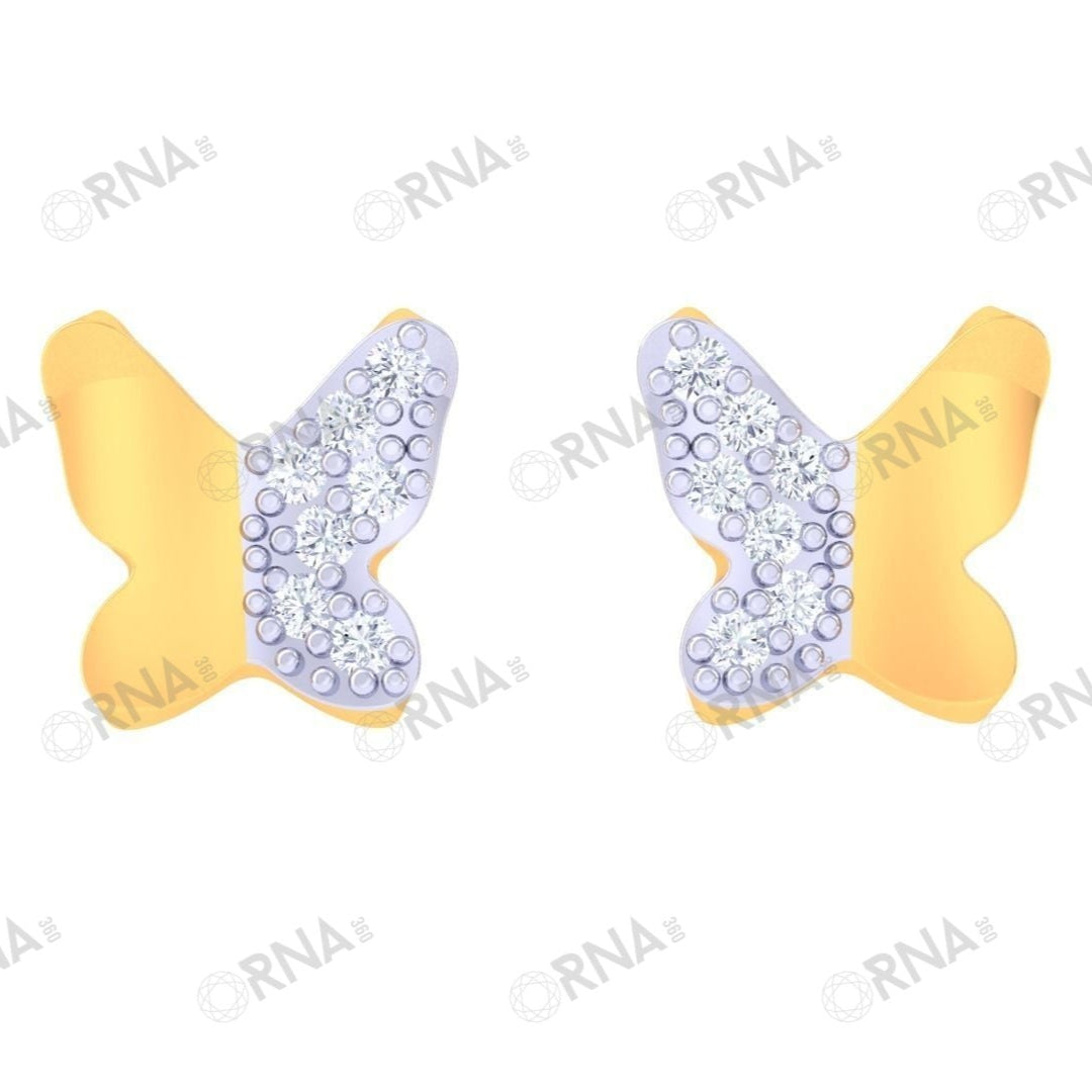 Orna Diamond Kids Earring - HYKE057