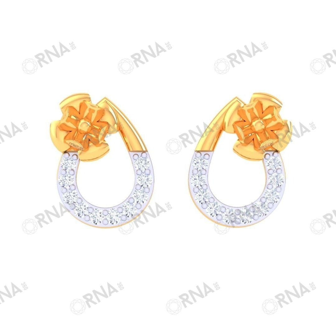 Orna Diamond Kids Earring - HYKE063