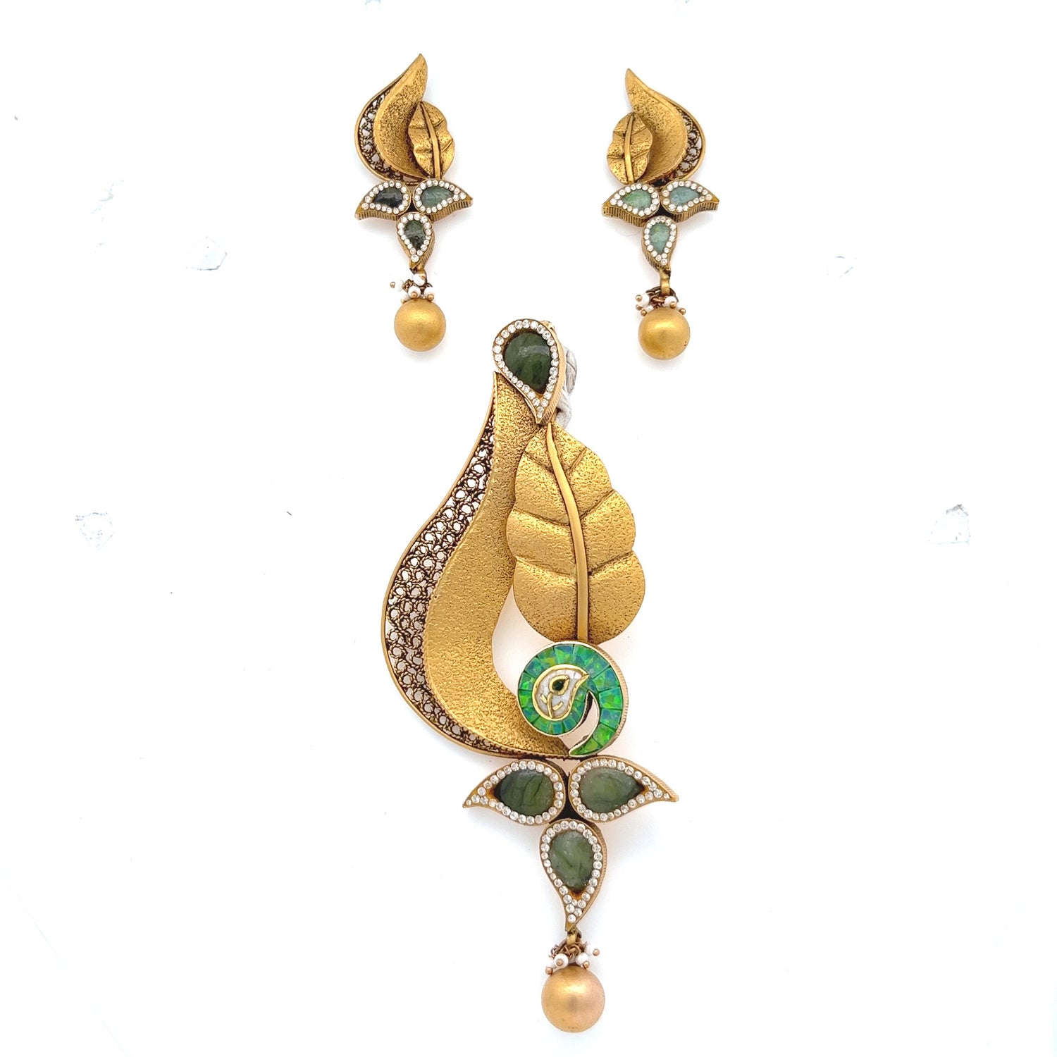 Orna Gold Pendant Set - PGPS4399