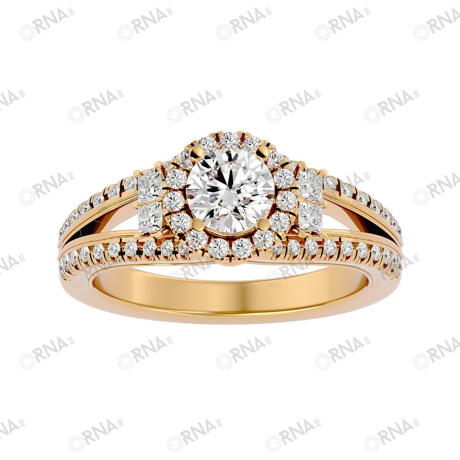 Orna Diamond Halo Ring - HYLR112