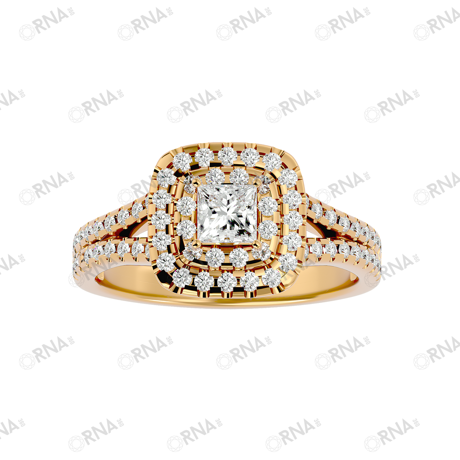 Orna Diamond Halo Ring - HYLR113