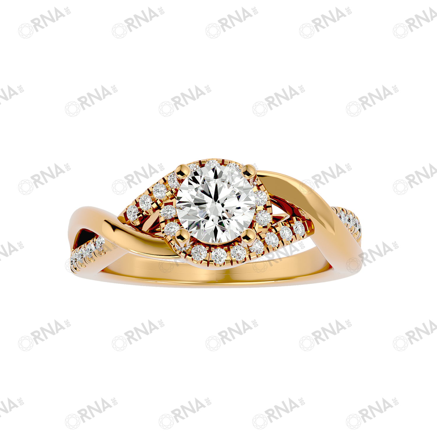 Orna Diamond Halo Ring - HYLR117