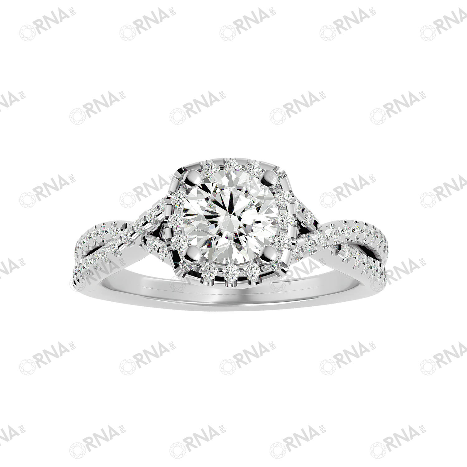 Orna Diamond Halo Ring - HYLR119