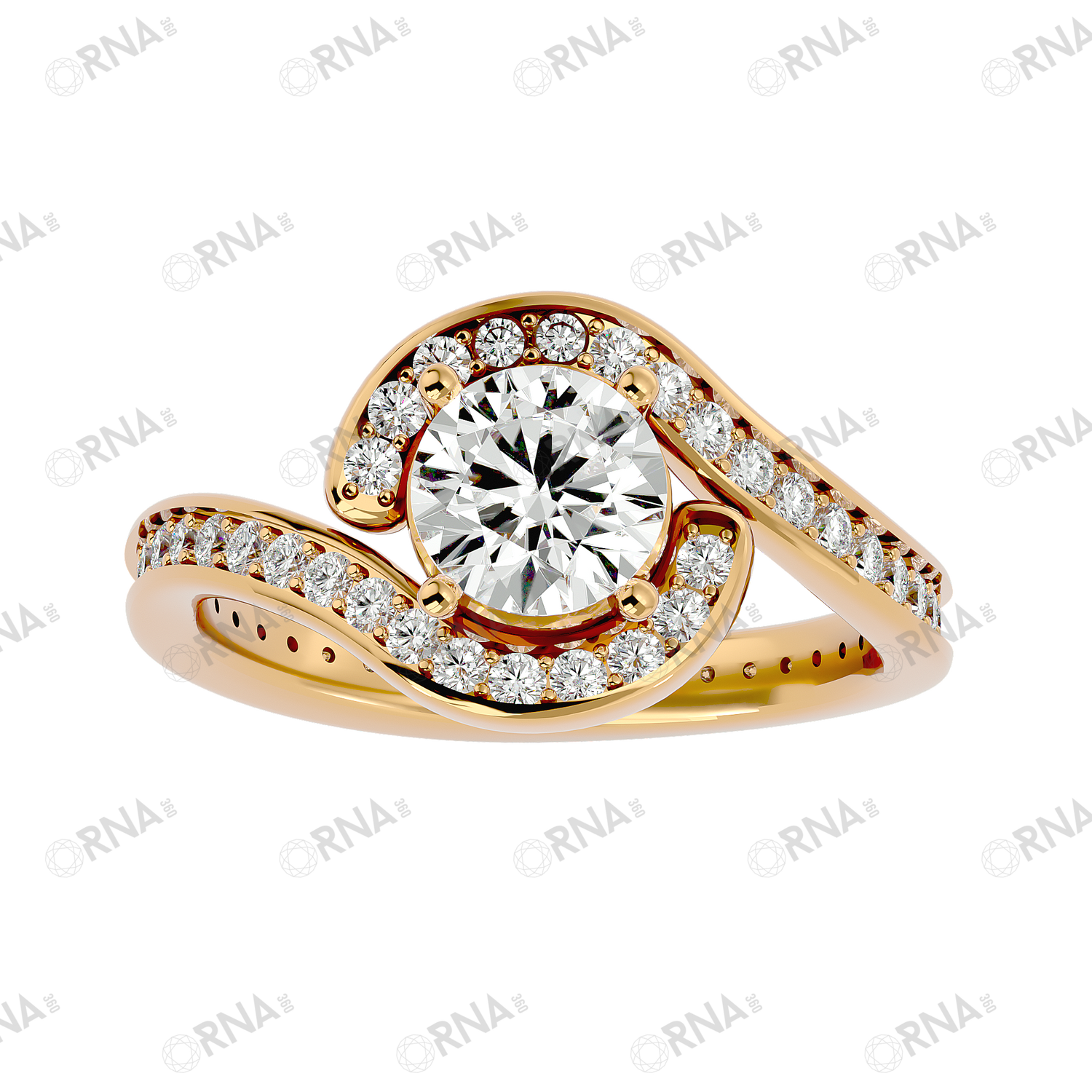 Orna Diamond Halo Ring - HYLR121