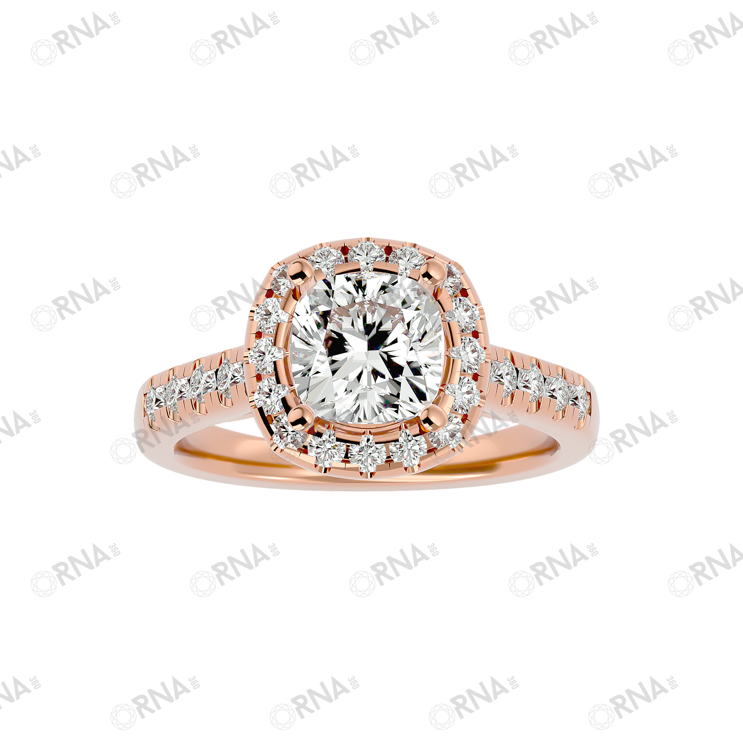 Orna Diamond Halo Ring - HYLR122