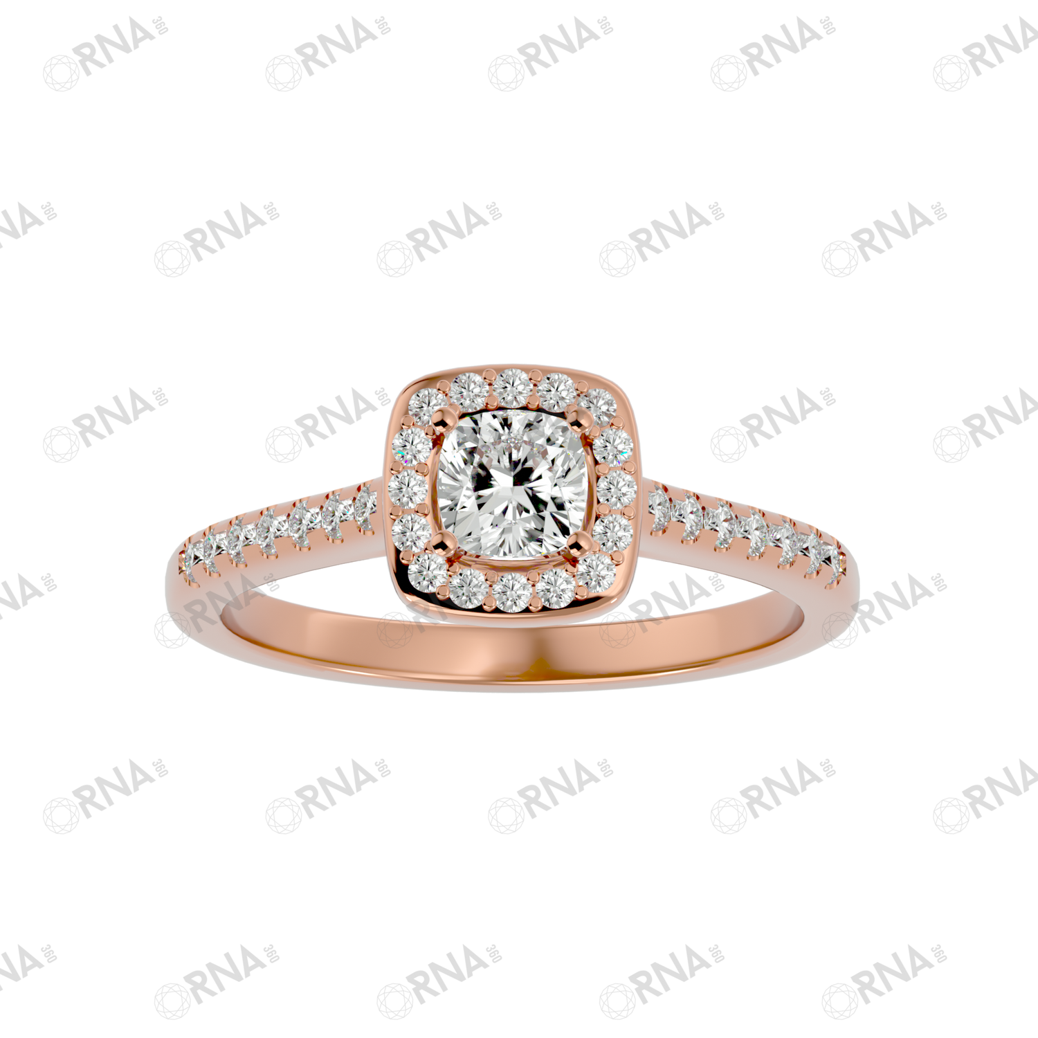Orna Diamond Halo Ring - HYLR124