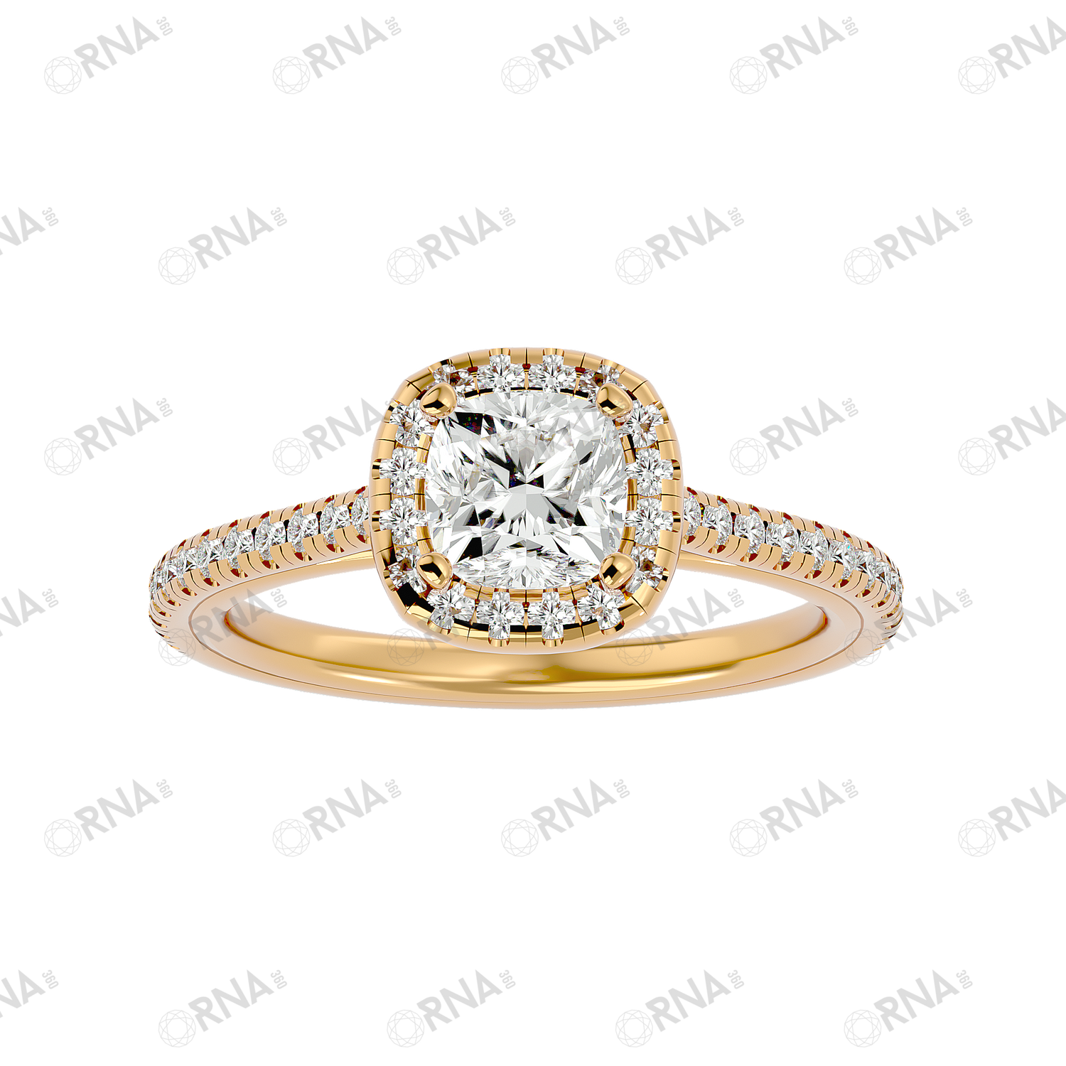 Orna Diamond Halo Ring - HYLR126