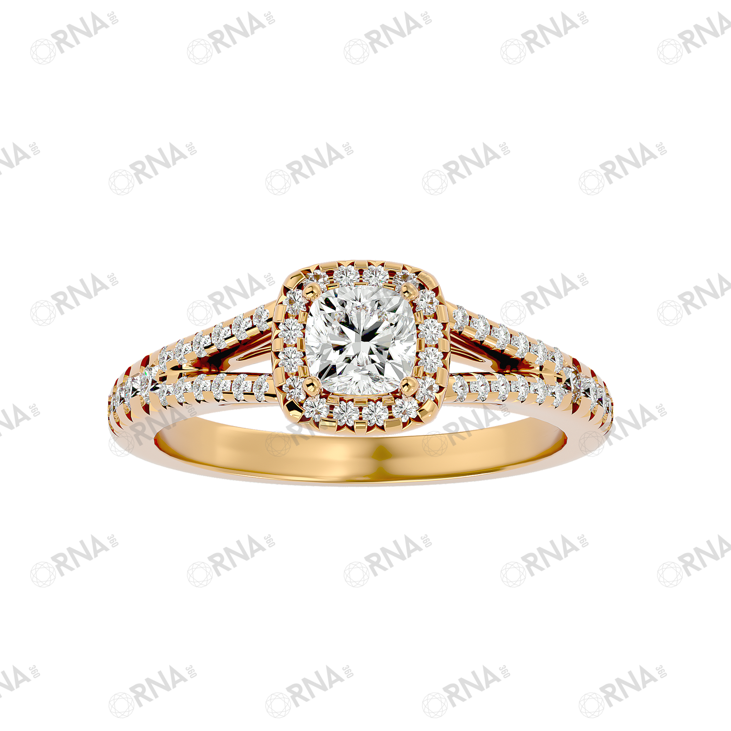 Orna Diamond Halo Ring - HYLR130