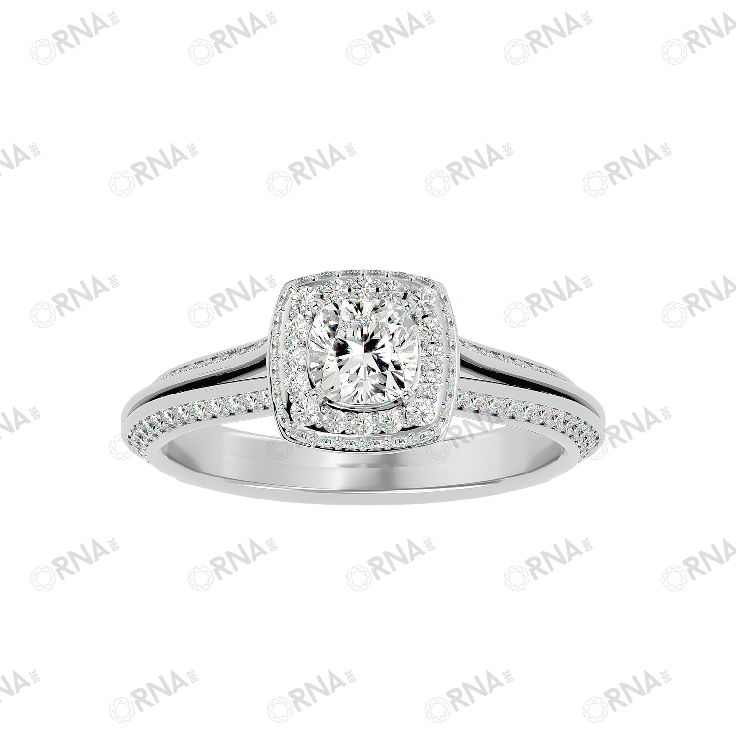 Orna Diamond Halo Ring - HYLR131