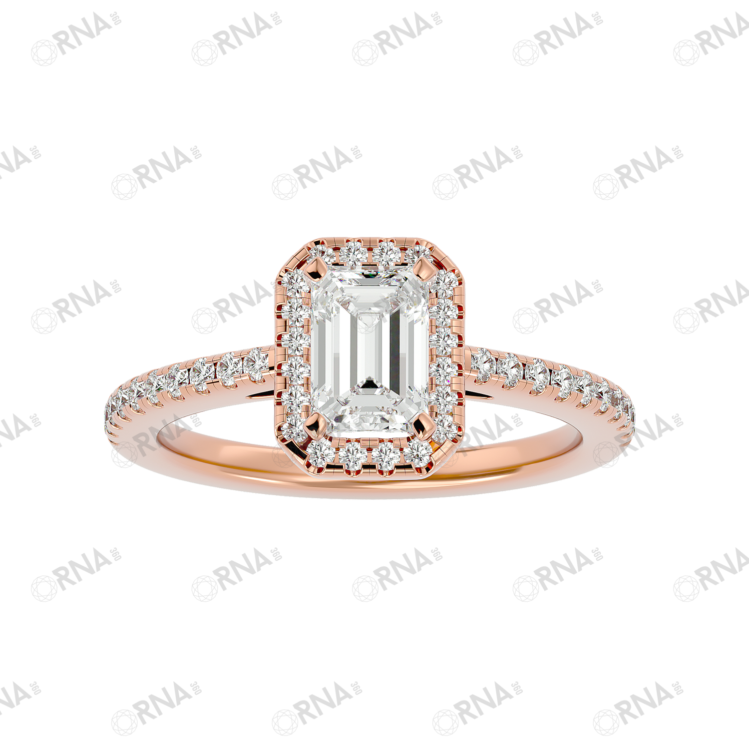 Orna Diamond Halo Ring - HYLR132