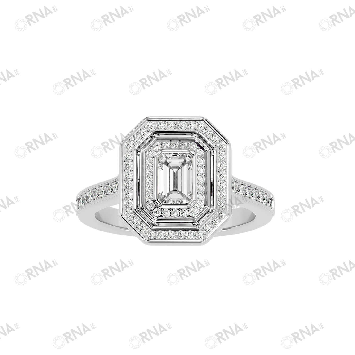Orna Diamond Halo Ring - HYLR134