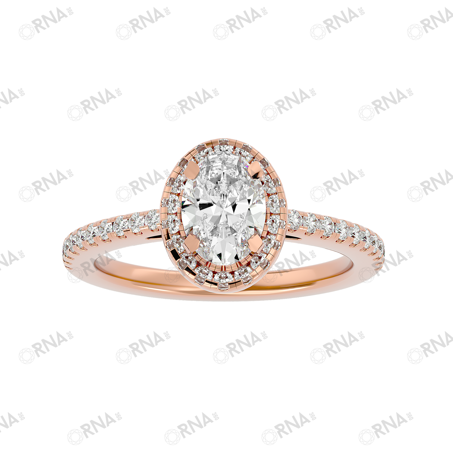 Orna Diamond Halo Ring - HYLR137