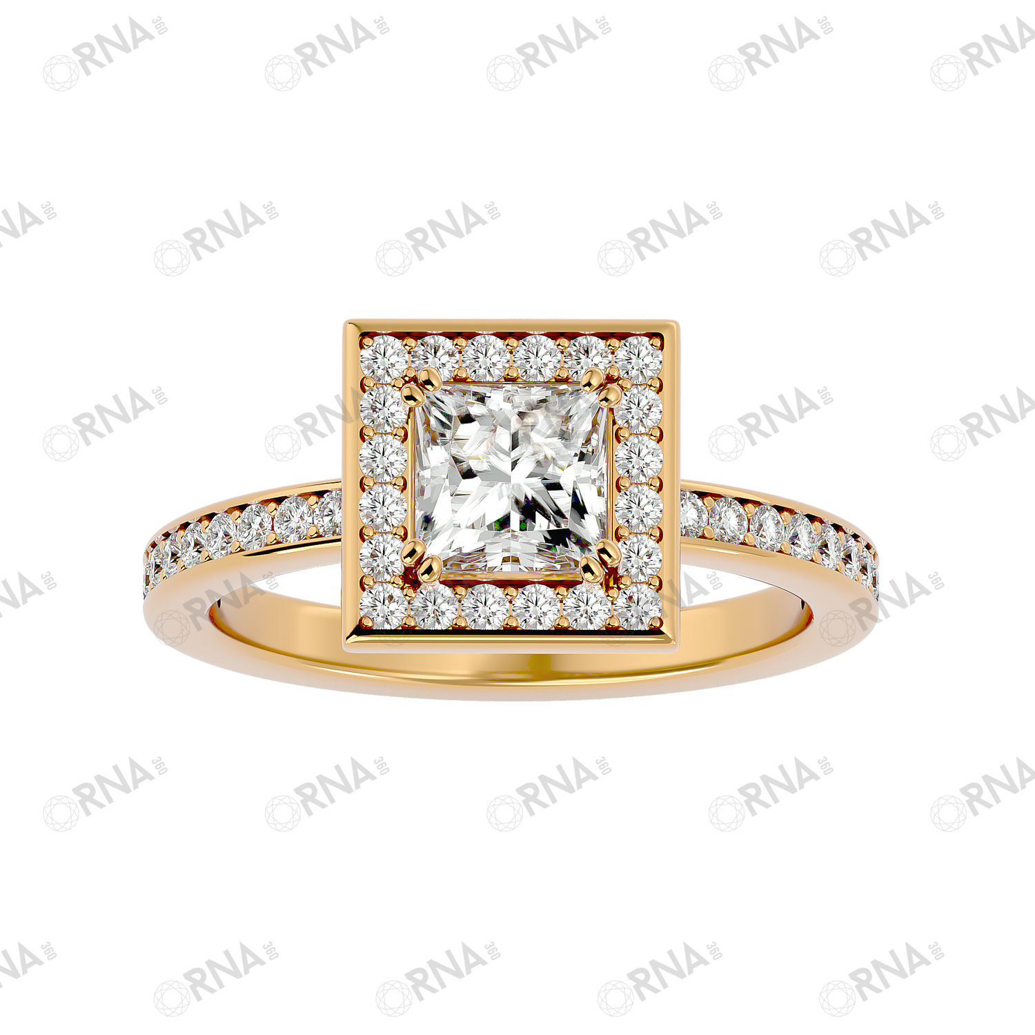 Orna Diamond Halo Ring - HYLR139