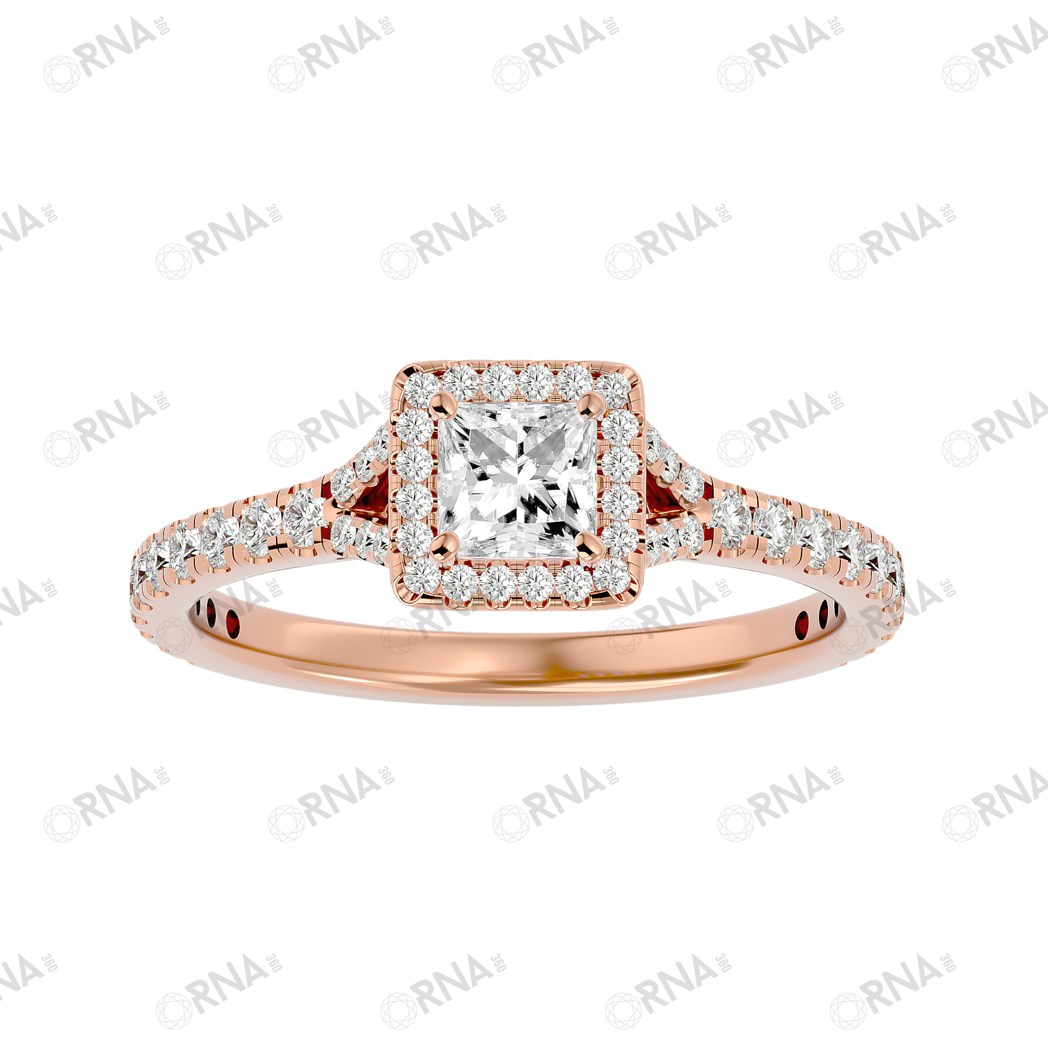 Orna Diamond Halo Ring - HYLR140