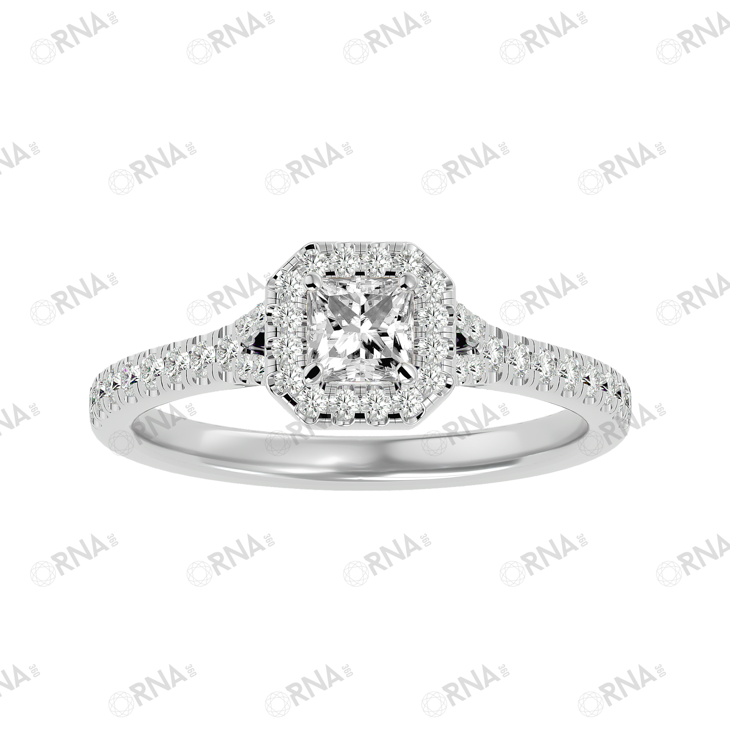 Orna Diamond Halo Ring - HYLR141