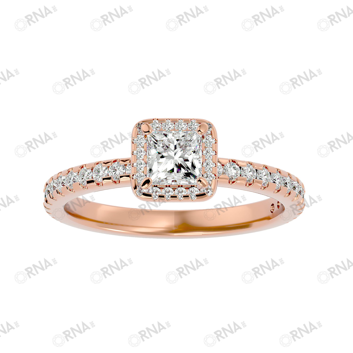 Orna Diamond Halo Ring - HYLR143
