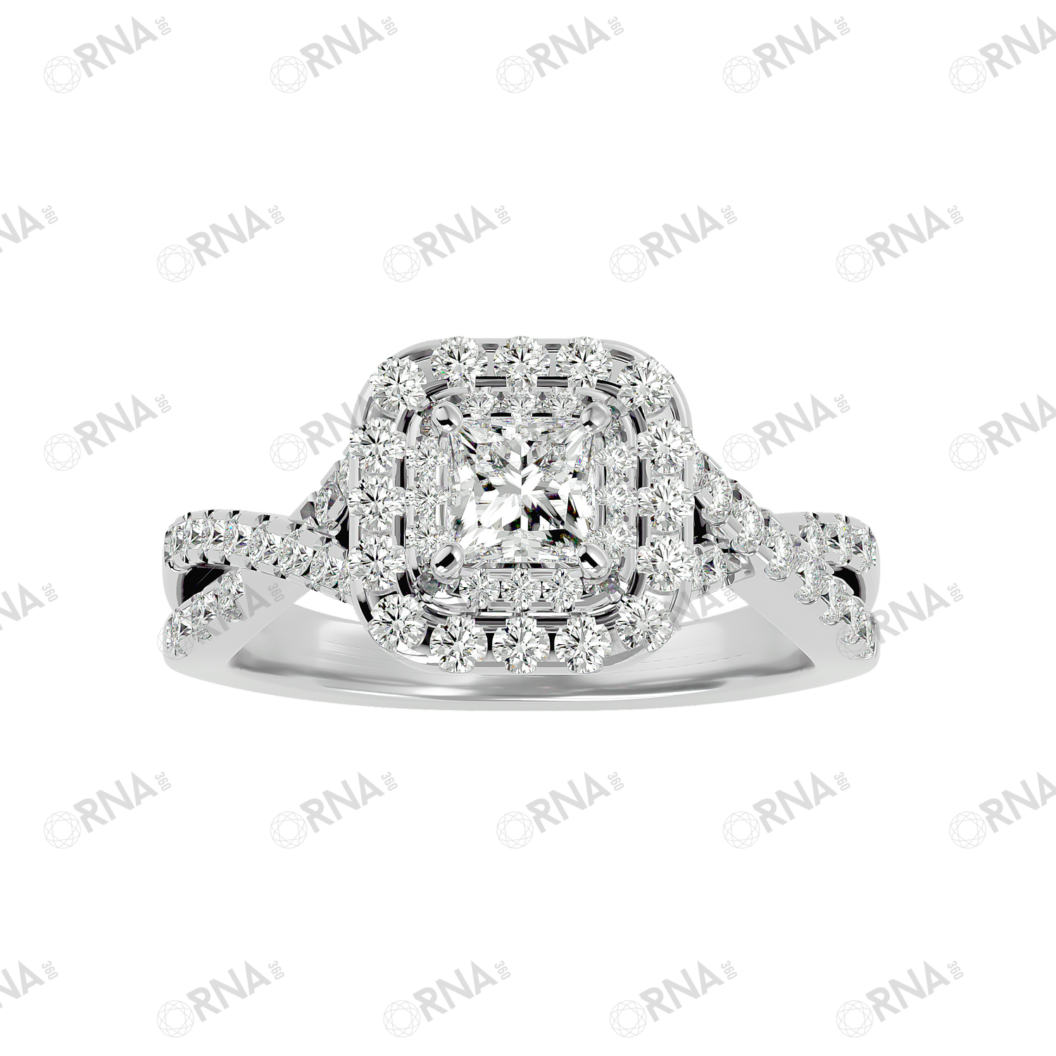 Orna Diamond Halo Ring - HYLR144