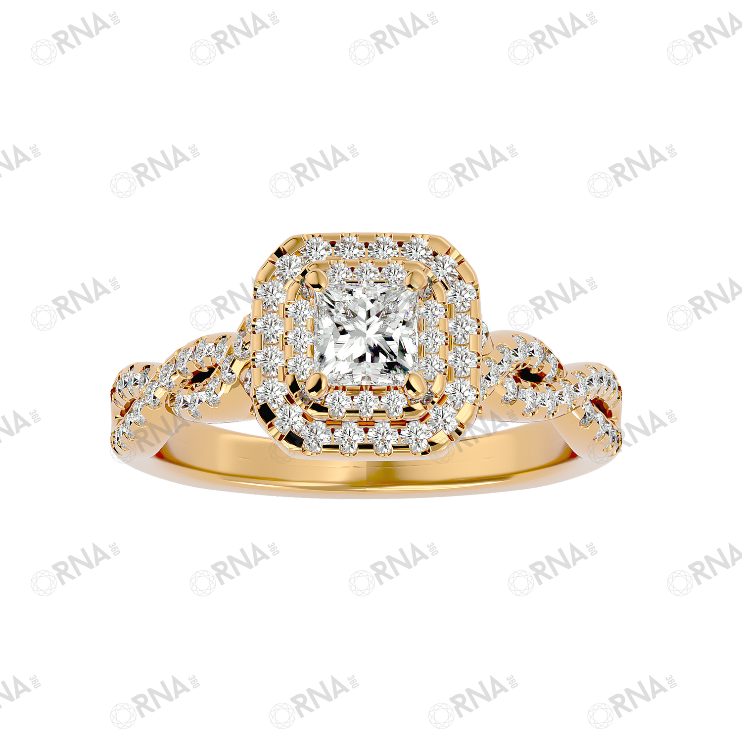 Orna Diamond Halo Ring - HYLR145